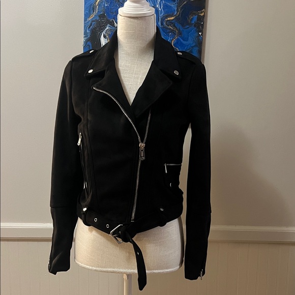 Zara Black Women's Moto Jacket - Picture 2 of 11